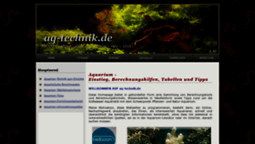 What Aq-technik.de website looked like in 2018 (5 years ago)