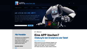 What Appsloeschen.de website looked like in 2018 (5 years ago)