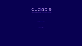 What Audable.co.uk website looked like in 2018 (5 years ago)