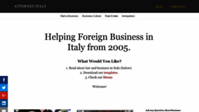 What Attorneyitaly.com website looked like in 2018 (5 years ago)
