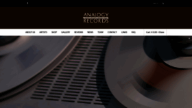 What Analogyrecords.org website looked like in 2018 (5 years ago)
