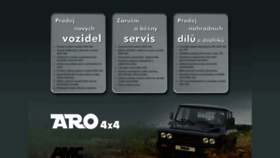 What Aro4x4.cz website looked like in 2018 (5 years ago)