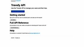 What Api.travefy.com website looked like in 2018 (5 years ago)