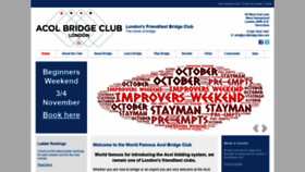What Acolbridgeclub.com website looked like in 2018 (5 years ago)