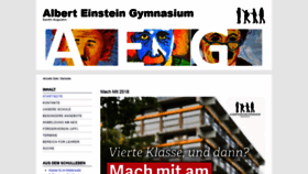 What Albert-einstein-gymnasium.de website looked like in 2018 (5 years ago)