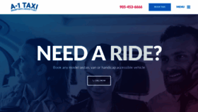 What A1taxi.ca website looked like in 2018 (5 years ago)
