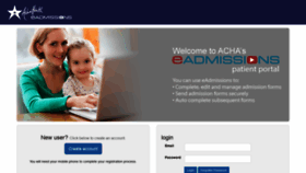 What Acha.eadmissions.org.au website looked like in 2018 (5 years ago)