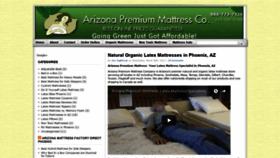 What Arizonamattress.com website looked like in 2018 (5 years ago)