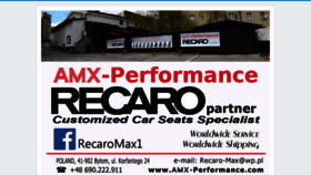 What Amx-performance.com website looked like in 2018 (5 years ago)