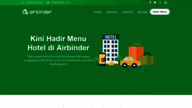 What Airbinder.co.id website looked like in 2018 (5 years ago)