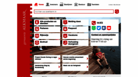 What Alkmaar.nl website looked like in 2018 (5 years ago)