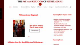 What Aethelmearc.org website looked like in 2018 (5 years ago)