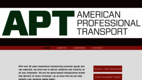 What Aptransport.com website looked like in 2018 (5 years ago)