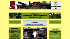 What Artillerimuseet.se website looked like in 2018 (5 years ago)