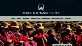 What Austinshamaniccenter.com website looked like in 2018 (5 years ago)
