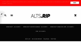 What Alts.rip website looked like in 2018 (5 years ago)