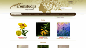 What Aromstudija.lv website looked like in 2018 (5 years ago)