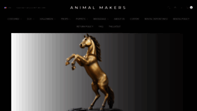What Animalmakers.com website looked like in 2018 (5 years ago)
