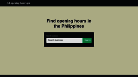 What All-opening-hours.ph website looked like in 2018 (5 years ago)
