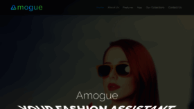 What Amogue.com website looked like in 2018 (5 years ago)