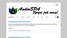 What Audiospa.pl website looked like in 2018 (5 years ago)