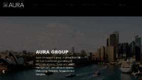 What Aura.co website looked like in 2018 (7 years ago)
