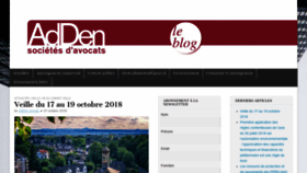 What Adden-leblog.com website looked like in 2018 (5 years ago)