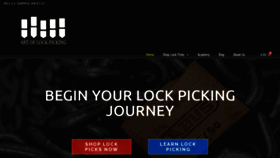 What Art-of-lockpicking.com website looked like in 2018 (5 years ago)