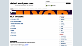 What Abdrah.wordpress.com website looked like in 2018 (5 years ago)