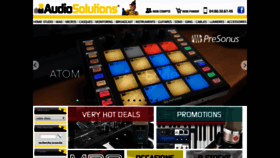 What Audiosolutions.fr website looked like in 2018 (5 years ago)