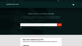 What Antikvariat.net website looked like in 2018 (5 years ago)