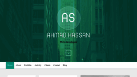 What Ahmadshyk.com website looked like in 2018 (5 years ago)
