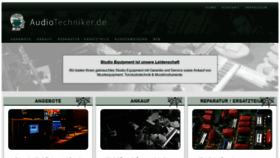 What Audiotechniker.de website looked like in 2018 (5 years ago)
