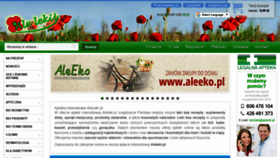What Aleleki.pl website looked like in 2018 (5 years ago)