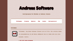 What Andreas-software.com website looked like in 2018 (5 years ago)