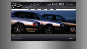 What Audi100.net website looked like in 2018 (5 years ago)