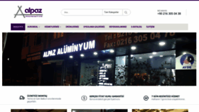 What Alpazaluminyum.com website looked like in 2018 (5 years ago)