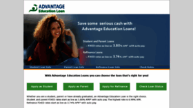 What Advantageeducationloan.com website looked like in 2018 (5 years ago)