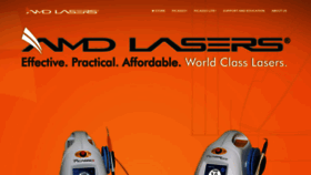 What Amdlasers.com website looked like in 2018 (5 years ago)