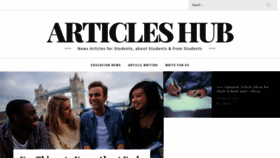 What Articles-hub.com website looked like in 2018 (5 years ago)