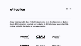 What Attraction.ca website looked like in 2018 (6 years ago)