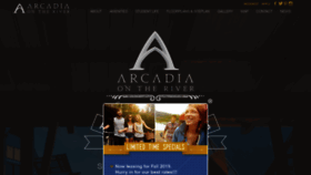 What Arcadiaontheriver.com website looked like in 2018 (5 years ago)