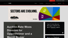 What Advisorhub.com website looked like in 2018 (5 years ago)