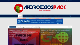 What Androidiospack.com website looked like in 2018 (5 years ago)