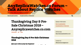 What Anyreplicawatches-blog.com website looked like in 2018 (5 years ago)
