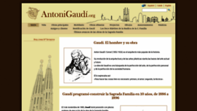 What Antonigaudi.org website looked like in 2018 (5 years ago)