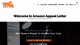 What Amazonappealletter.com website looked like in 2018 (5 years ago)