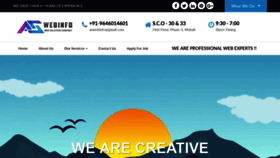 What Aswebinfo.com website looked like in 2018 (5 years ago)
