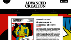 What Advancedcreation.fr website looked like in 2018 (5 years ago)