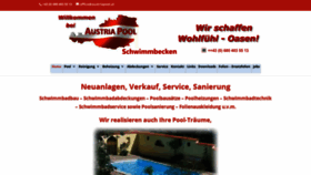 What Austriapool.at website looked like in 2018 (5 years ago)